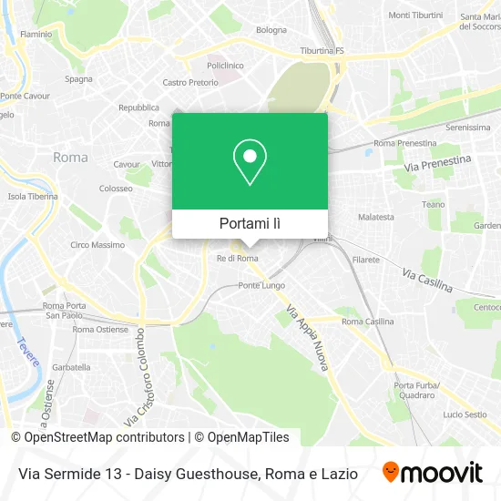 Mappa Via Sermide 13 - Daisy Guesthouse