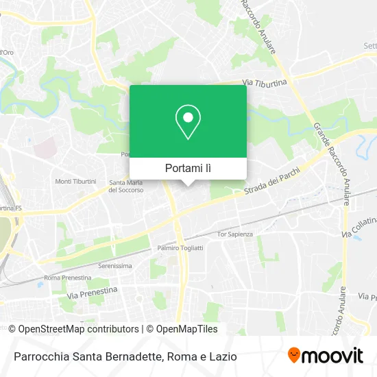 Mappa Parrocchia Santa Bernadette