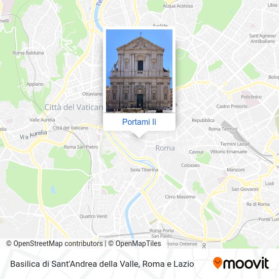 Mappa Basilica di Sant'Andrea della Valle