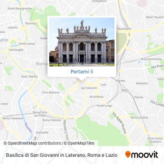 Mappa Basilica di San Giovanni in Laterano