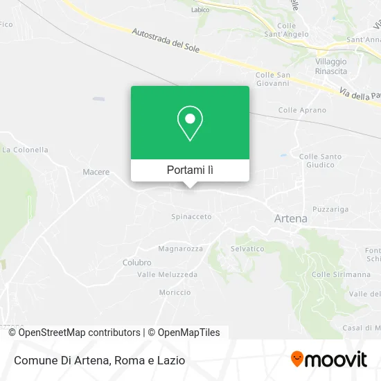 Mappa Comune Di Artena