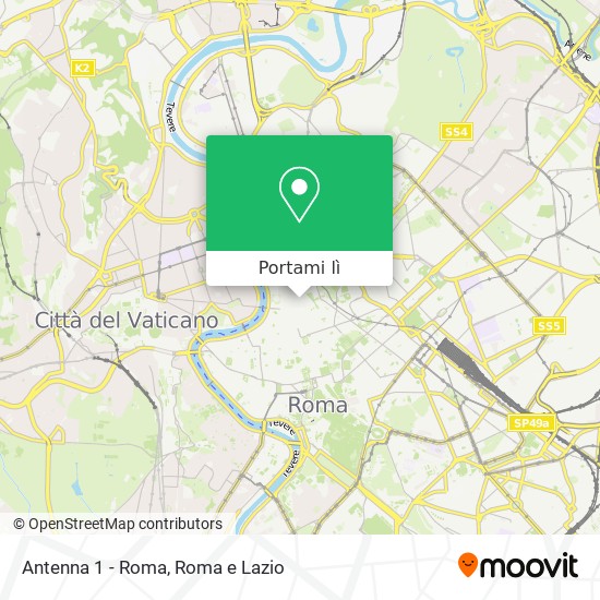 Mappa Antenna 1 - Roma
