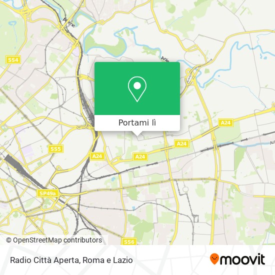 Mappa Radio Città Aperta