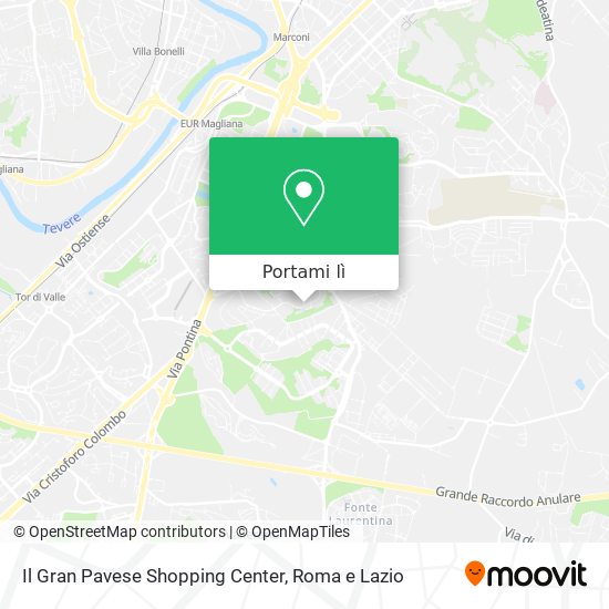 Mappa Il Gran Pavese Shopping Center
