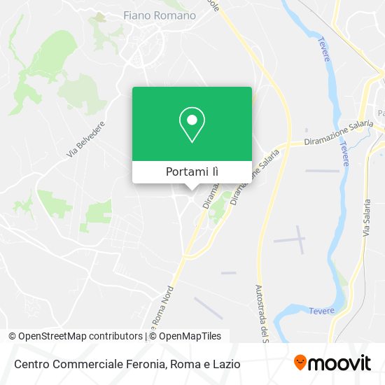 Mappa Centro Commerciale Feronia