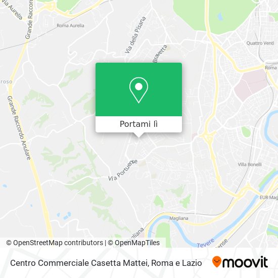Mappa Centro Commerciale Casetta Mattei