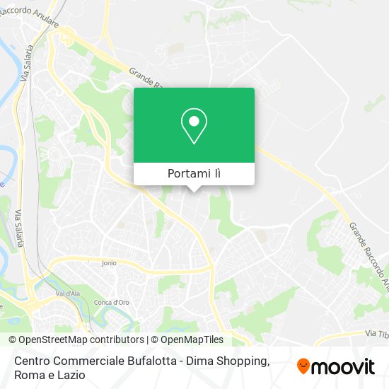 Mappa Centro Commerciale Bufalotta - Dima Shopping
