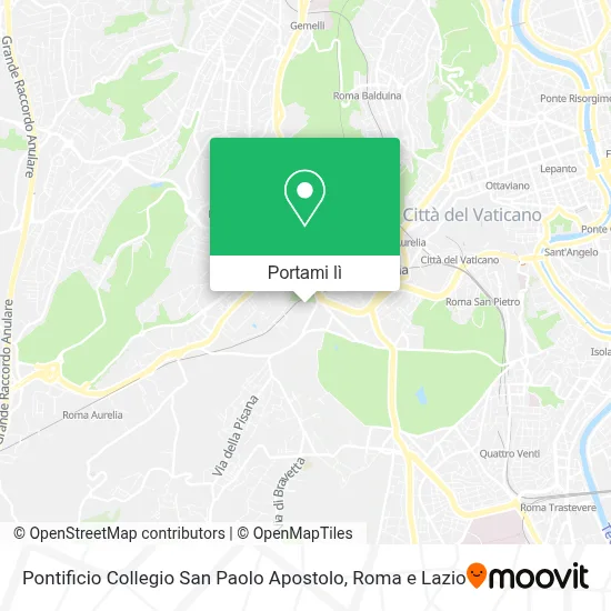 Mappa Pontificio Collegio San Paolo Apostolo