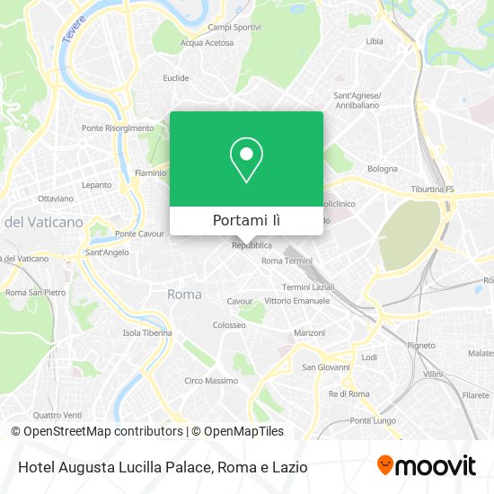 Mappa Hotel Augusta Lucilla Palace