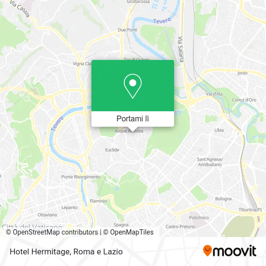 Mappa Hotel Hermitage