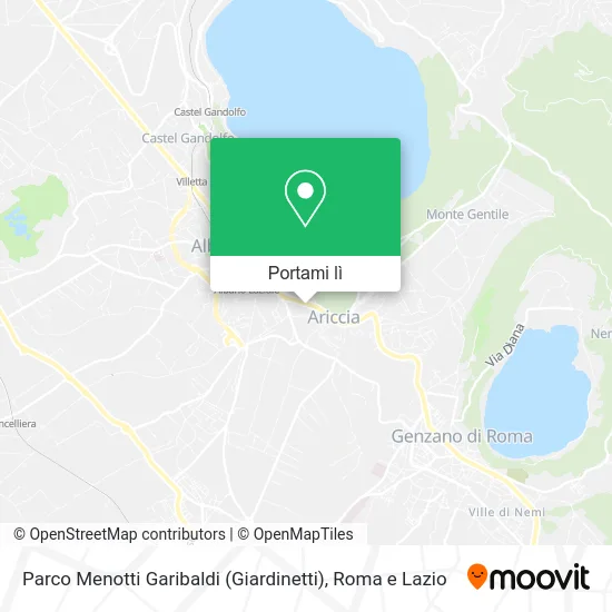Mappa Parco Menotti Garibaldi (Giardinetti)