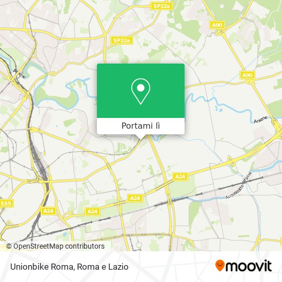 Mappa Unionbike Roma