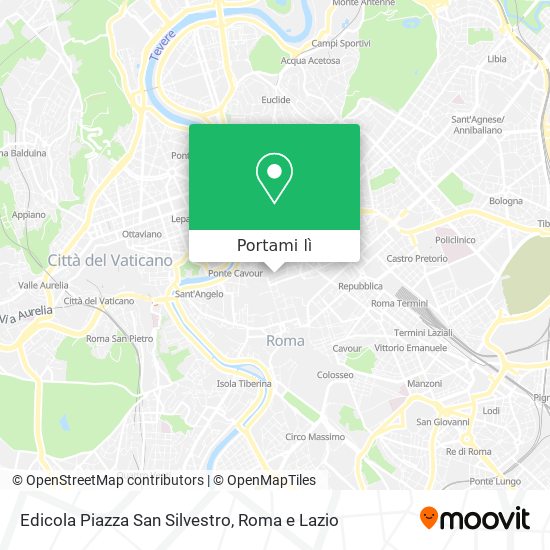 Mappa Edicola Piazza San Silvestro