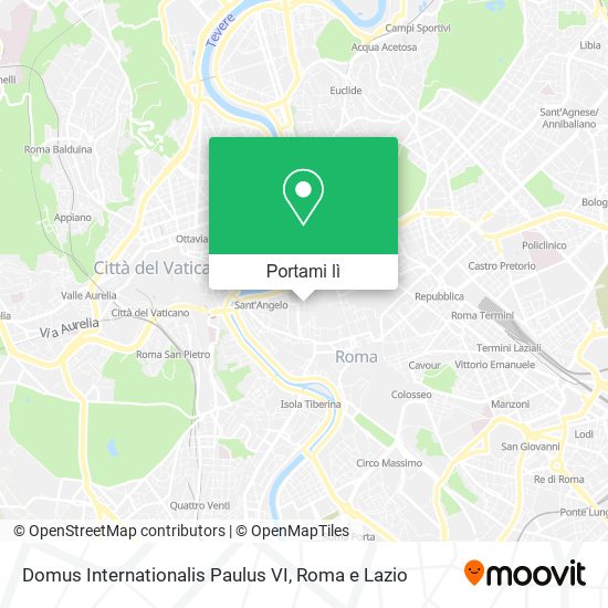 Mappa Domus Internationalis Paulus VI