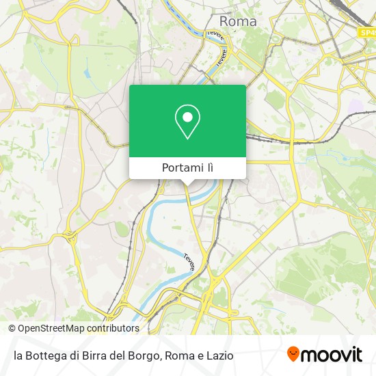 Mappa la Bottega di Birra del Borgo