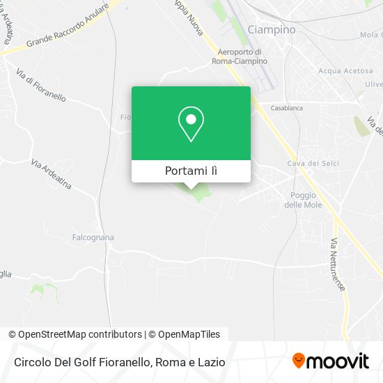 Mappa Circolo Del Golf Fioranello