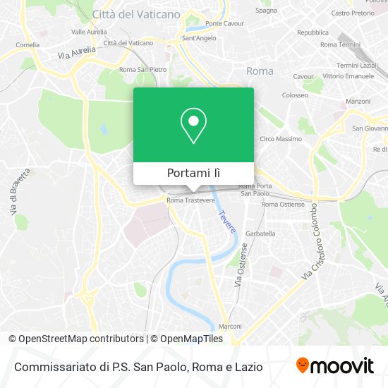 Mappa Commissariato di P.S. San Paolo
