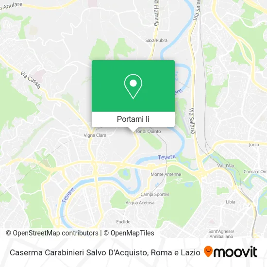 Mappa Caserma Carabinieri Salvo D'Acquisto