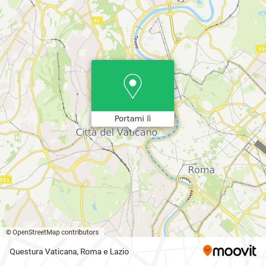 Mappa Questura Vaticana