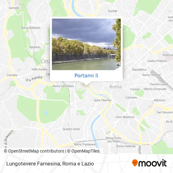Mappa Lungotevere Farnesina