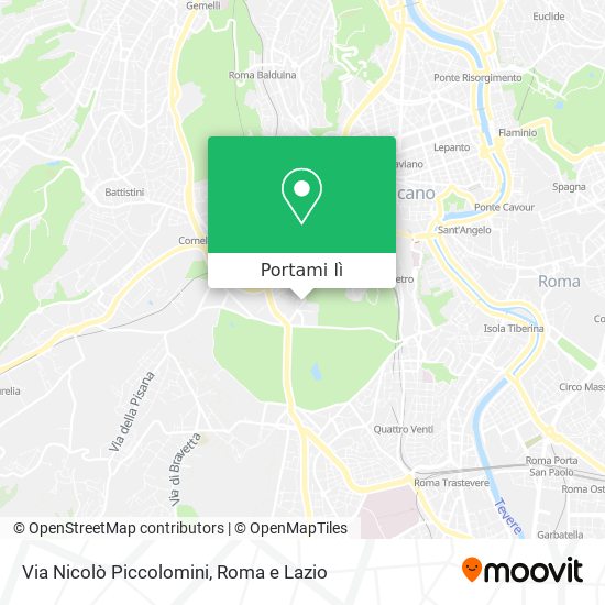 Mappa Via Nicolò Piccolomini