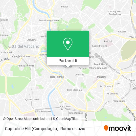 Mappa Capitoline Hill (Campidoglio)
