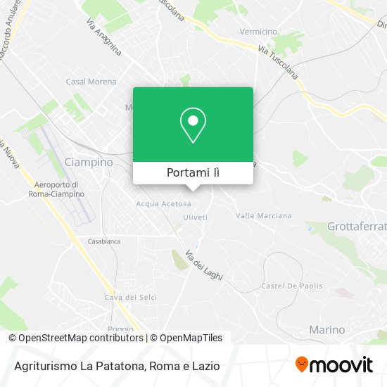 Mappa Agriturismo La Patatona