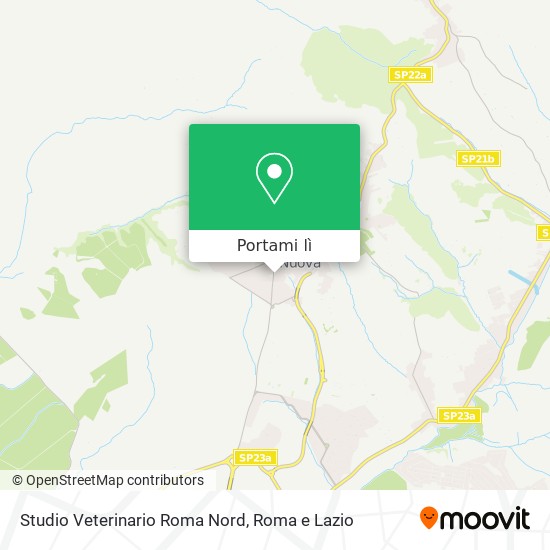 Mappa Studio Veterinario Roma Nord