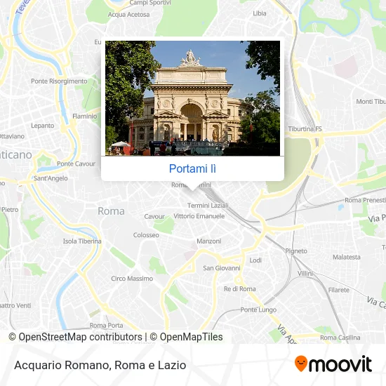 Mappa Acquario Romano