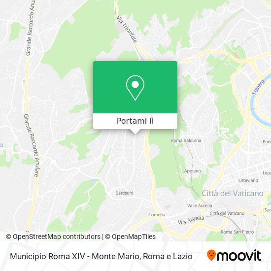 Mappa Municipio Roma XIV - Monte Mario