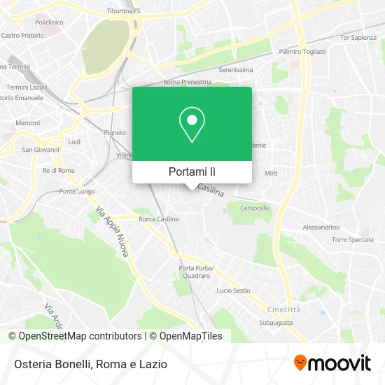 Mappa Osteria Bonelli