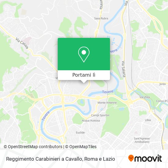 Mappa Reggimento Carabinieri a Cavallo