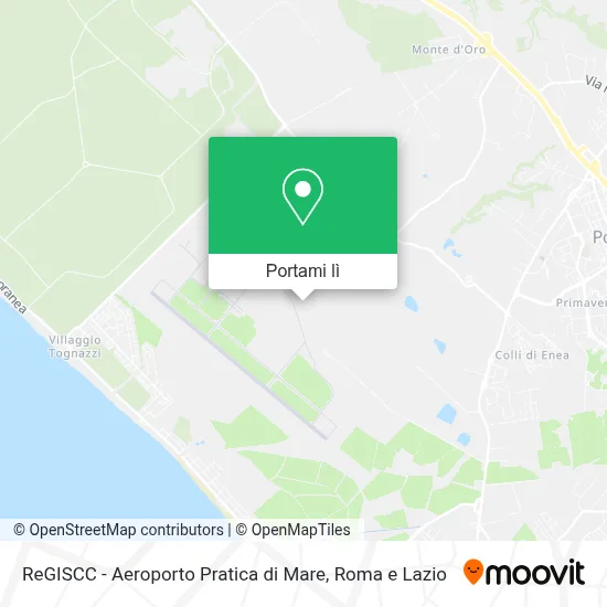 Mappa ReGISCC - Aeroporto Pratica di Mare