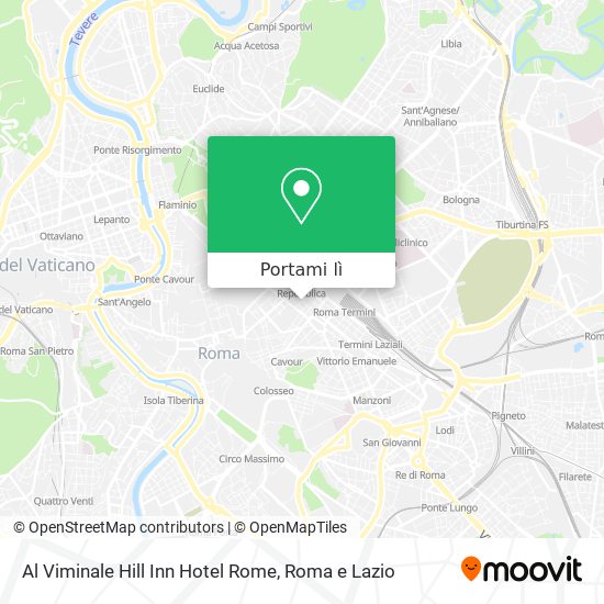 Mappa Al Viminale Hill Inn Hotel Rome