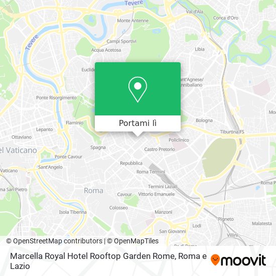 Mappa Marcella Royal Hotel Rooftop Garden Rome
