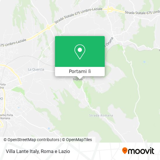 Mappa Villa Lante Italy