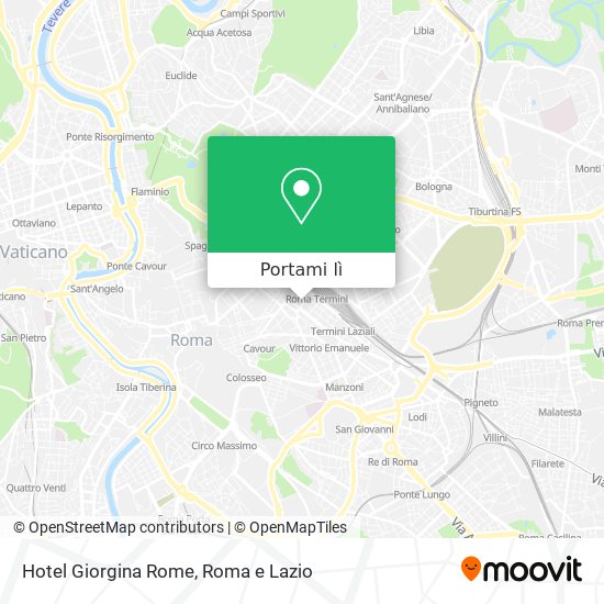 Mappa Hotel Giorgina Rome