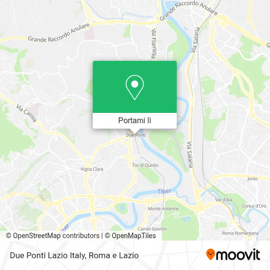 Mappa Due Ponti Lazio Italy