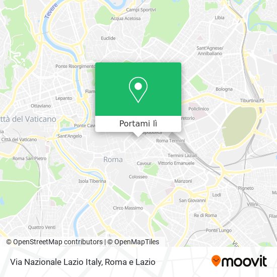 Mappa Via Nazionale Lazio Italy