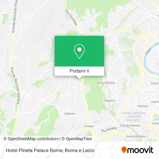 Mappa Hotel Pineta Palace Rome