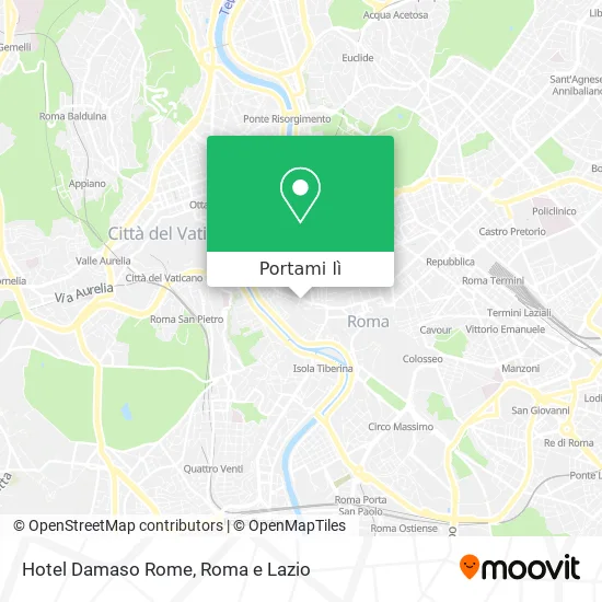 Mappa Hotel Damaso Rome