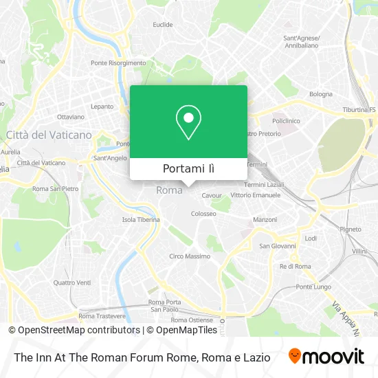 Mappa The Inn At The Roman Forum Rome