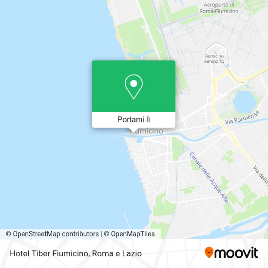 Mappa Hotel Tiber Fiumicino
