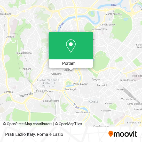 Mappa Prati Lazio Italy