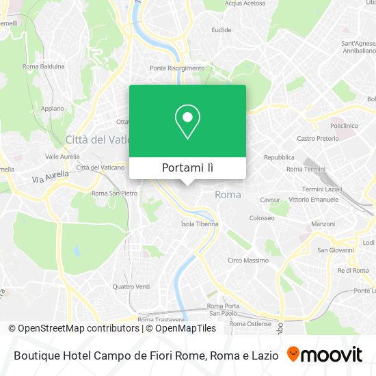 Mappa Boutique Hotel Campo de Fiori Rome