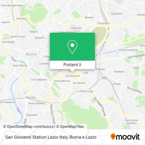 Mappa San Giovanni Station Lazio Italy