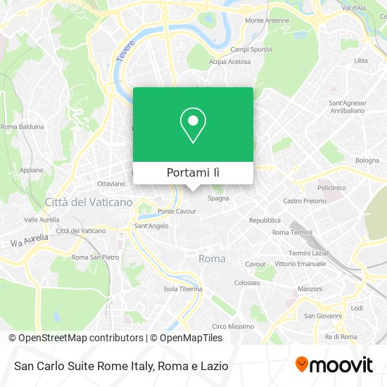 Mappa San Carlo Suite Rome Italy