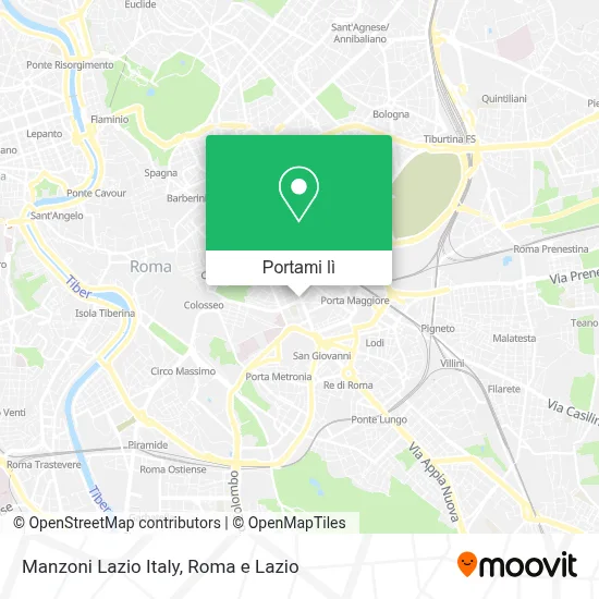 Mappa Manzoni Lazio Italy