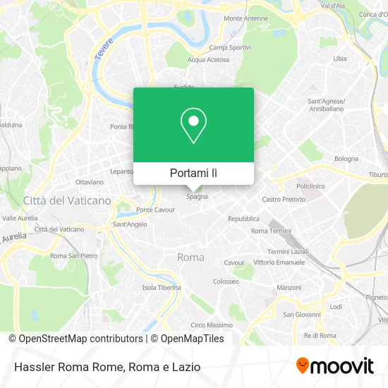 Mappa Hassler Roma Rome