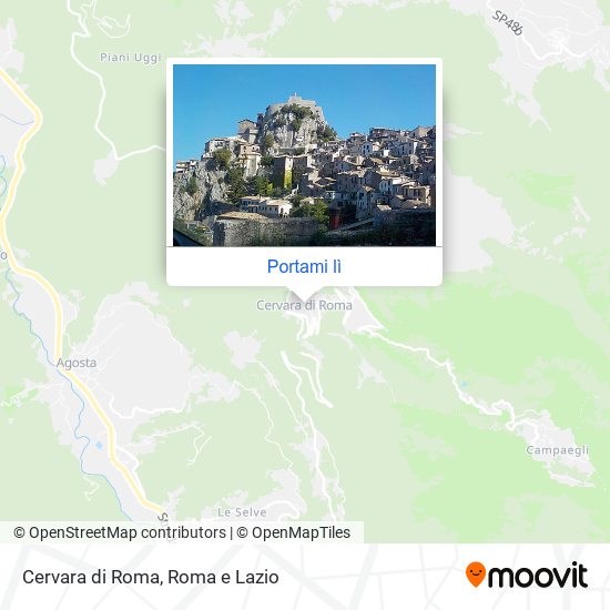 Mappa Cervara di Roma